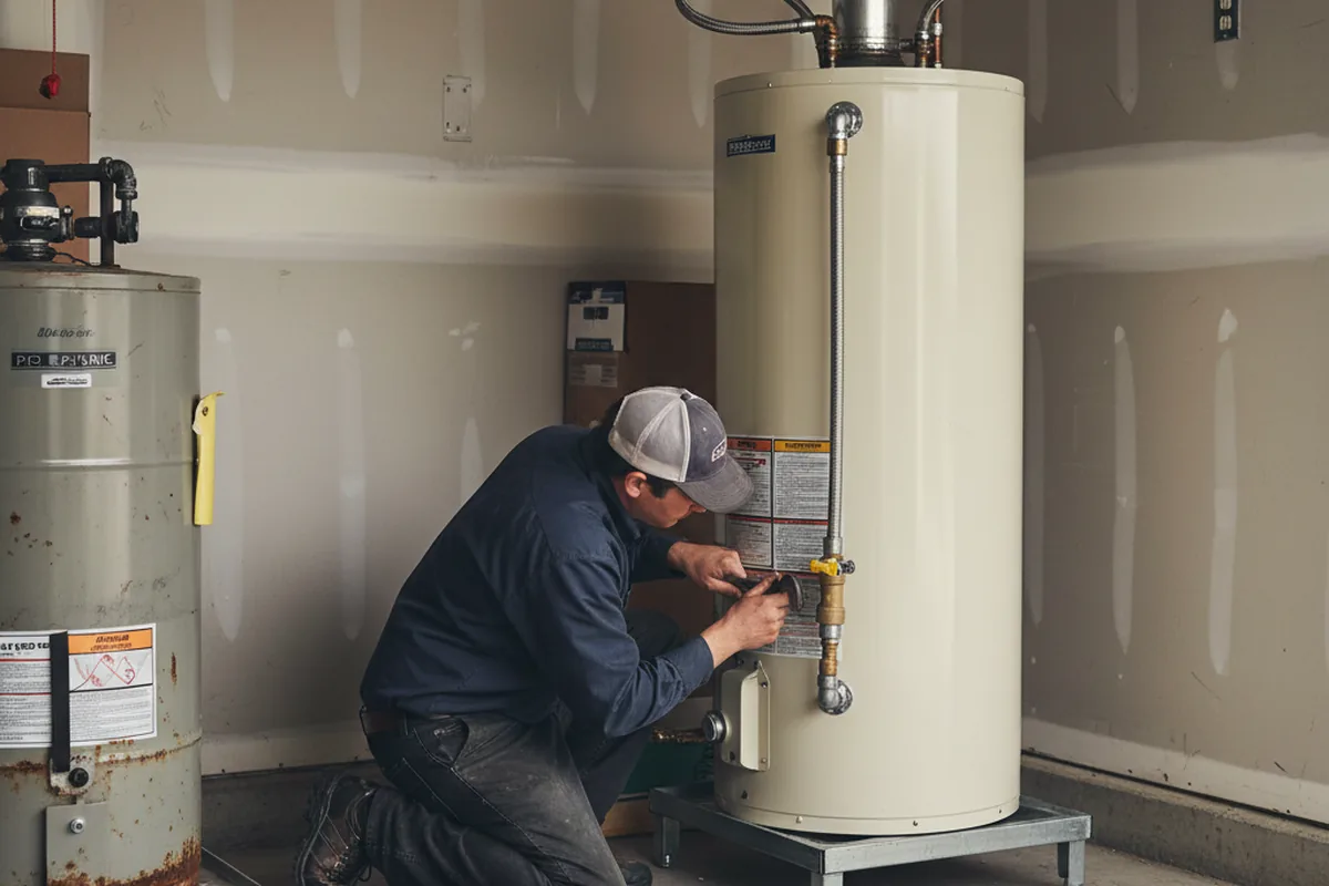 Water heater and shutoff valve replacement in Poughkeepsie